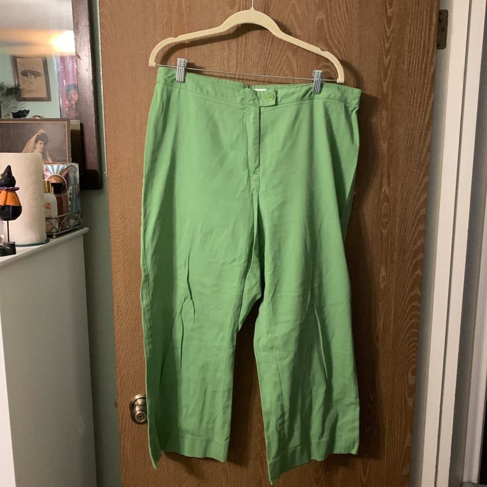 Vintage Coldwatwr Creek green cropped trousers